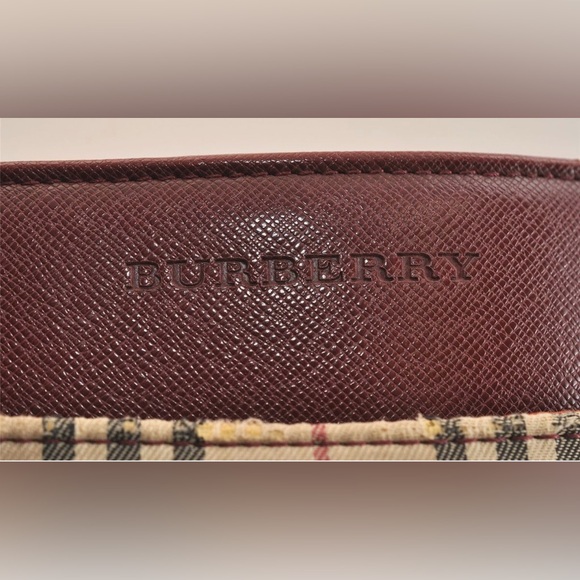 Auth Burberry Square Front Slip Pocket Tote - Picture 6 of 13